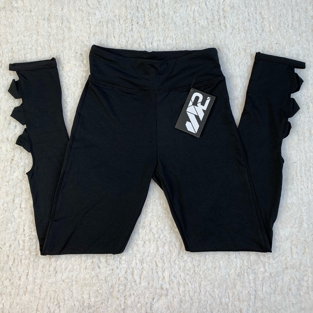 S2 Sportswear Black Leggings with Cutouts Small
